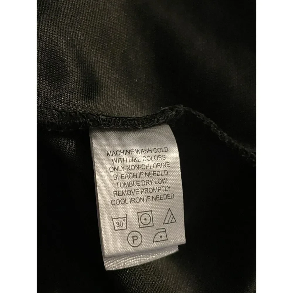 Carbon 2 Cobalt Men's L‎  Black 3 Button Pullover Active Wear Top